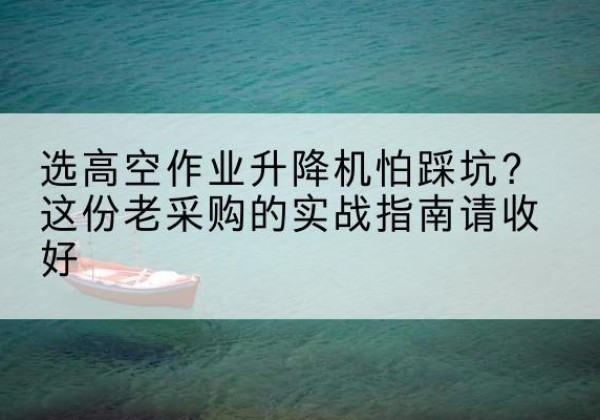 新邱高空作业升降机厂家推荐-选高空作业升降机怕踩坑？这份老采购的实战指南请收好